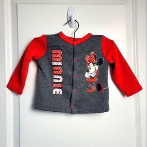 DISNEY BABY Minnie Mouse Snap Up Sweatshirt